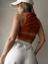 'Ulani' Cutout Round Neck Tank Top - Celes Fashion